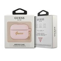 airpods senukai - Guess Silicone Cover Vintage for Airpods Pro Pink - 2 nuotrauka