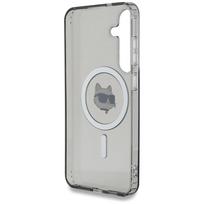 samsung s25 originalus deklas - Karl Lagerfeld "Button Choupette Head Printed Logo MagSafe Galaxy S25" Black - 3 nuotrauka