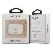 airpods deklas guess - Guess GUAPUCG4GT 4G Glitter case for Airpods Pro Transparent - 2 nuotrauka