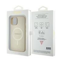 iphone 7 plus deklas - Guess "Saffiano MagSafe iPhone 15 Plus" Gold - 2 nuotrauka