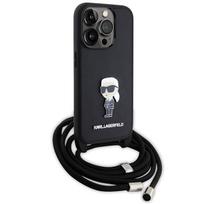 telefono deklas karl lagerfeld - Karl Lagerfeld "KLHCP15LSASKNPSK Crossbody Saffiano Monogram Metal Pin iPhone 15 Pro" - 4 nuotrauka