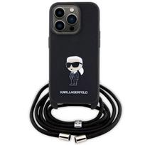 telefono deklas karl lagerfeld - Karl Lagerfeld "KLHCP15LSASKNPSK Crossbody Saffiano Monogram Metal Pin iPhone 15 Pro" - 5 nuotrauka