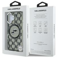 iphone 166 - Karl Lagerfeld "IML Monogram Karl and Choupette Head MagSafe iPhone 16" Black - 2 nuotrauka