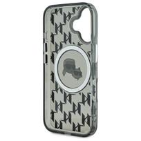 iphone 166 - Karl Lagerfeld "IML Monogram Karl and Choupette Head MagSafe iPhone 16" Black - 3 nuotrauka