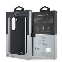 z fold 6 - Mercedes "Leather Wood Imitation MagSafe Case Galaxy Z Fold 6" Black - 2 nuotrauka