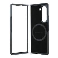 z fold 6 - Mercedes "Leather Wood Imitation MagSafe Case Galaxy Z Fold 6" Black - 3 nuotrauka