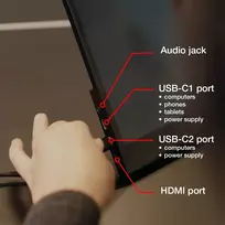 monitorius fullhd - VERBATIM PMT-15 Portable Touchscreen | 49592 - 5 nuotrauka