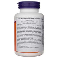 vitaminas b - Now Foods Vitaminas B-100 - 100 tablečių - 2 nuotrauka