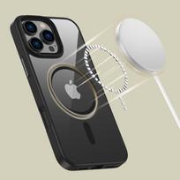 apple iphone 16 pro max magsafe - Tech-Protect "MagMat Magsafe Case iPhone 16 Pro Max" Black-Clear - 2 nuotrauka