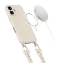 apple iphone 16 - Tech-Protect "Magnecklace MagSafe Case iPhone 16" Latte - 4 nuotrauka
