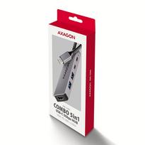 usb 3 gen 2 c cable - AXAGON HMC-5H60 USB-C 5in1 Hub, 2x USB-A, 1x USB-C, HDMI 4K 60Hz, PD 100W, 15cm USB-C laidas Juodas (Black) - 7 nuotrauka