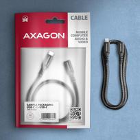 usb type c laidas 1.5m - Axagon BUCM32-CF15AB USB-C į USB-C pratęsimo kabelis 1,5 m Juodas (Black) - 5 nuotrauka