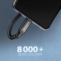 usb type c laidas 1.5m - Axagon BUCM32-CF15AB USB-C į USB-C pratęsimo kabelis 1,5 m Juodas (Black) - 6 nuotrauka