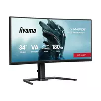 lenktas monitorius - iiyama G-Master GCB3484WQSU-B1 34", VA, 180Hz, 0.4ms, lenktas, Raudonas (Red) - 3 nuotrauka