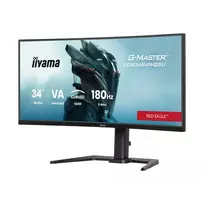 lenktas monitorius - iiyama G-Master GCB3484WQSU-B1 34", VA, 180Hz, 0.4ms, lenktas, Raudonas (Red) - 7 nuotrauka