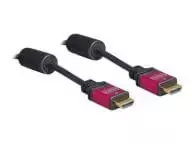 speedy 4 - Delock 84335 HDMI Kabelis 5 m Juodas/Raudonas (Black/Red) - 2 nuotrauka