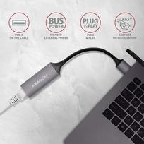 usb ethernet adapteris - AXAGON ADE-TR USB-A 3.2 Gen 1 Gigabit Ethernet adapteris Titan Gray (Titano pilka) - 7 nuotrauka