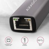 usb ethernet adapteris - AXAGON ADE-TR USB-A 3.2 Gen 1 Gigabit Ethernet adapteris Titan Gray (Titano pilka) - 8 nuotrauka