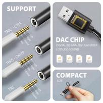usb 3 a to usb a - AXAGON ADA-HA USB-A Hi-Res DAC audio adapter - 7 nuotrauka