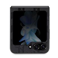 flip telefonai - Samsung "Karl Lagerfeld Saffiano Monogram Choupette Pin Case for Galaxy Z Flip 5" Juodas (Black) - 6 nuotrauka