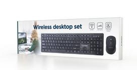 wireless mouse keyboard - KEYBOARD  MOUSE WRL ENG/DESKTOP BK KBS-WCH-04 GEMBIRD - 2 nuotrauka