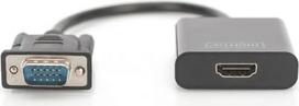 vga kabelis - Digitus VGA į HDMI keitiklis DA-70473 Juodas (Black) - 5 nuotrauka