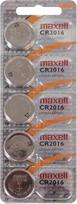 cr2016 - Maxell CR2016, 3V, 5 vnt. - 2 nuotrauka
