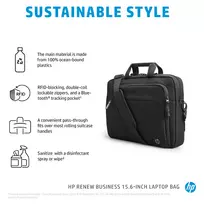 kuprine hp - HP Renew Business 15.6 Top Load, RFID Pocket - Black - 7 nuotrauka