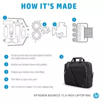 kuprine hp - HP Renew Business 15.6 Top Load, RFID Pocket - Black - 10 nuotrauka
