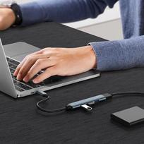 usb 3.0 hub - QOLTEC 53792 Hub Adapteris USB C 3.1 4in1 - 2 nuotrauka