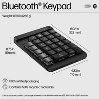 hyperx klaviatura - HP 430 Programuojama Belaidė Klaviatūra Juoda (Black) - 3 nuotrauka