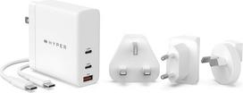 ikroviklis gan 140w - Hyper HyperJuice GaN 140W USB-C įkroviklis Baltas (White) - 3 nuotrauka