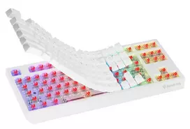 tkl keyboard - Genesis THOR 230 | Mechanical Gaming Keyboard | Wireless | US | White | 2.4 GHz, Bluetooth, USB | Outemu Red | NKG-2165 - 6 nuotrauka