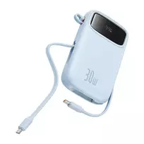 power bank 30 w - Baseus QPow 2 10000mAh 30W 2xUSB-C Mėlyna (Blue) - 3 nuotrauka