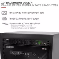 16a kabelys - LINDY NET ACC POWER SWITCH REMOTE/32657  - 4 nuotrauka