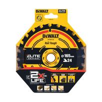 pjovimo diskas 165mm - DEWALT KAMERINIS Pjūklas 165mmx24zx2,0mm + 5` - 2 nuotrauka