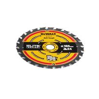 pjovimo diskas 165mm - DEWALT KAMERINIS Pjūklas 165mmx24zx2,0mm + 5` - 3 nuotrauka