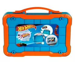 lagaminai - KLEIN HOT WHEELS lagaminų automobilių garažas su šviečiančiu logotipu, 2408 - 3 nuotrauka