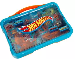 lagaminai - KLEIN HOT WHEELS lagaminų automobilių garažas su šviečiančiu logotipu, 2408 - 6 nuotrauka