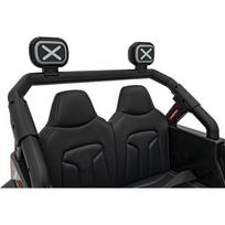 vaikiska dzipas - Dvivietis vaikiškas elektrinis automobilis Jeep Off Road 4x4, juodas - 4 nuotrauka