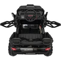 vaikiska dzipas - Dvivietis vaikiškas elektrinis automobilis Jeep Off Road 4x4, juodas - 10 nuotrauka