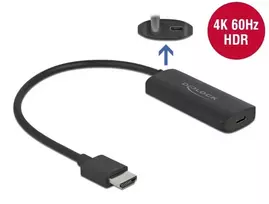 usb a male type usb c female - DeLOCK HDMI-A į USB Type-C adapteris 4K 60 Hz Juodas (Black) - 5 nuotrauka