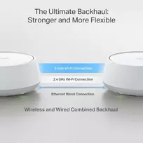 wi fi 7 routeris - TP-Link Deco BE22 (1-PACK) Wi-Fi 7 Mesh sistema, balta (White) - 4 nuotrauka