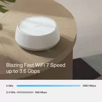 wi fi 7 routeris - TP-Link Deco BE22 (1-PACK) Wi-Fi 7 Mesh sistema, balta (White) - 5 nuotrauka