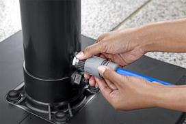 saules baterijos - Bestway Solar Flow Lauko dušas, juodos spalvos, 8l - 5 nuotrauka