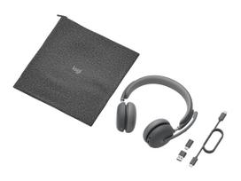usb ausine - LOGI Zone Wireless 2 headset Teams | 981-001436 - 5 nuotrauka
