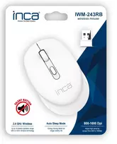 usb 2.4 a - Inca IWM-243RB Balta (White) - 2 nuotrauka
