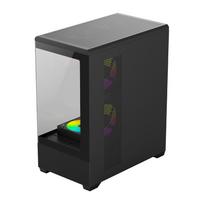 fanai - DarkFlash C365 kompiuterio korpusas su 5 ventiliatoriais (Juodas) - 3 nuotrauka