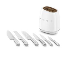 dalys - SMEG peilių rinkinys su stovu KBSF02WH, 7 dalys - 4 nuotrauka