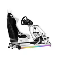 sim rigas - Thermaltake GR500 Snow Racing Simulator Cockpit Baltas (White) - 4 nuotrauka